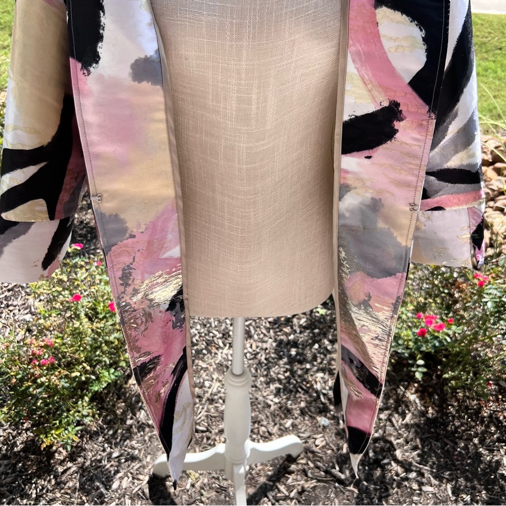 Ming Wang Metallic Abstract Patterned Women's Jac… - image 3